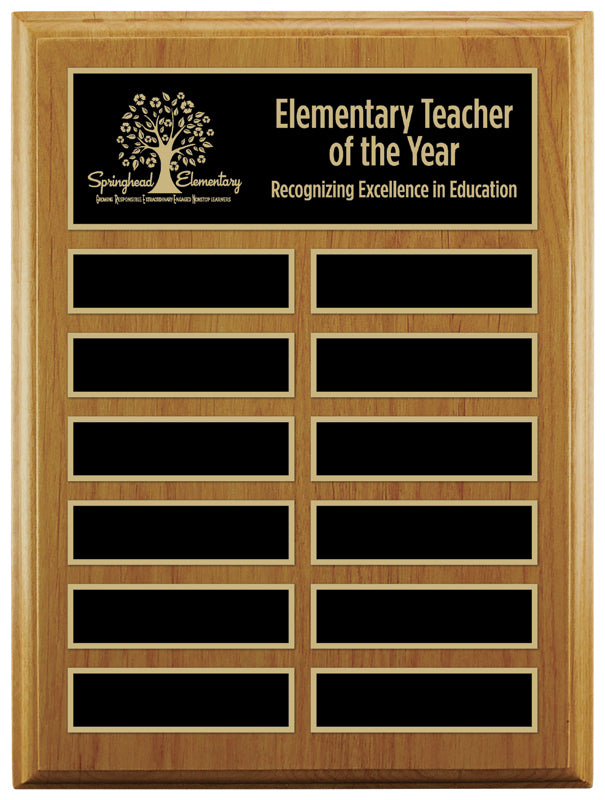 Alder Annual Plaque