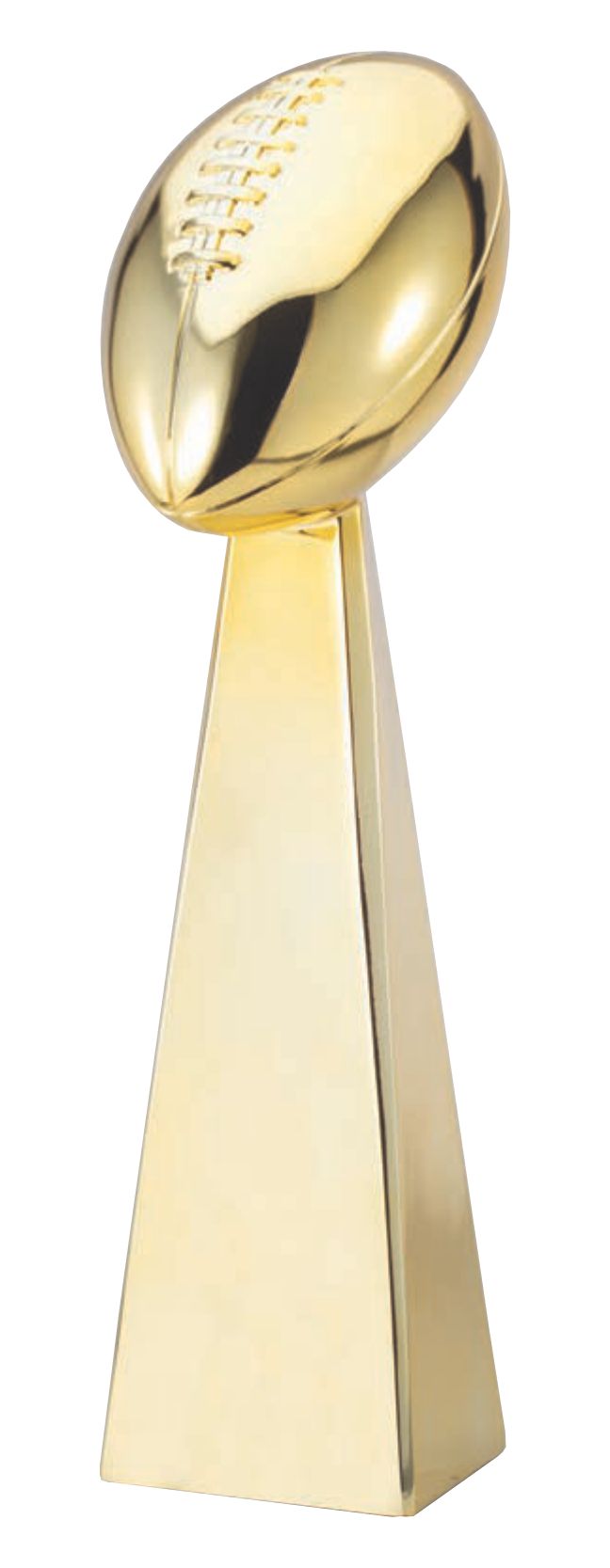 Gold Shiny Lombardi Football Trophy