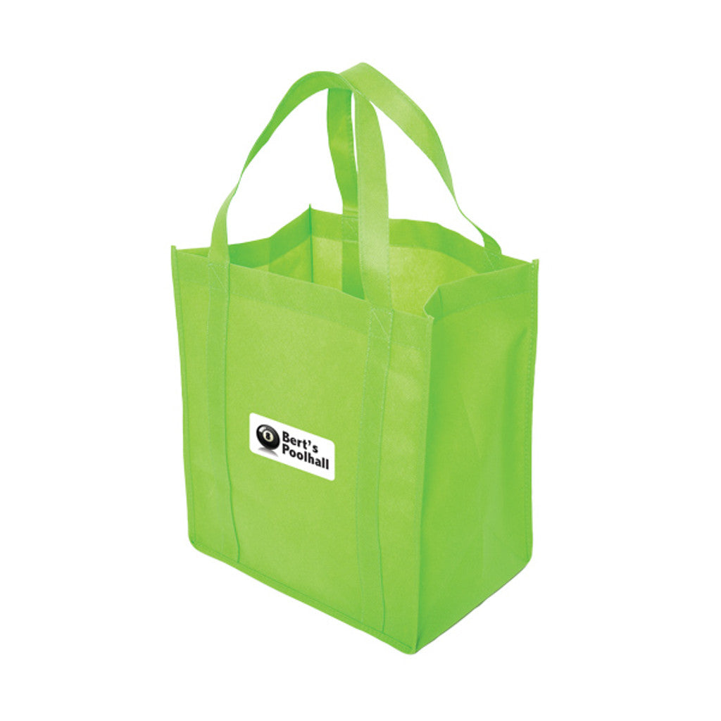 Non Woven Tote: 12" W x 13" H x 8" D