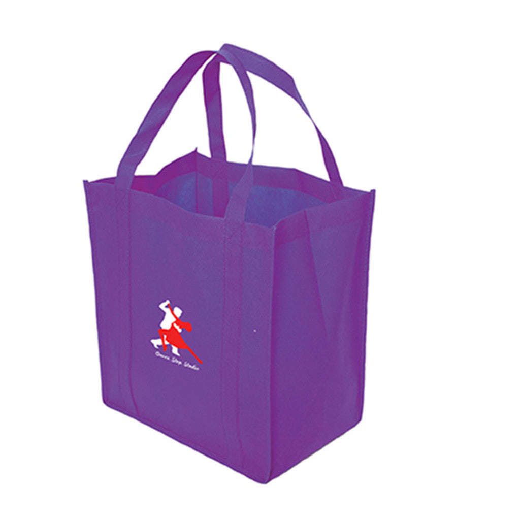 Non Woven Tote: 12" W x 13" H x 8" D