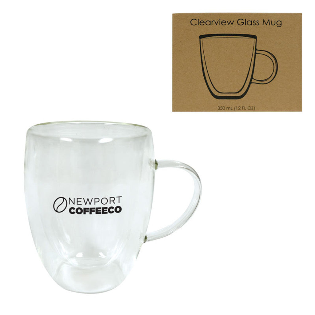 350 Ml. (12 Fl. Oz.) Clearview Glass Mug