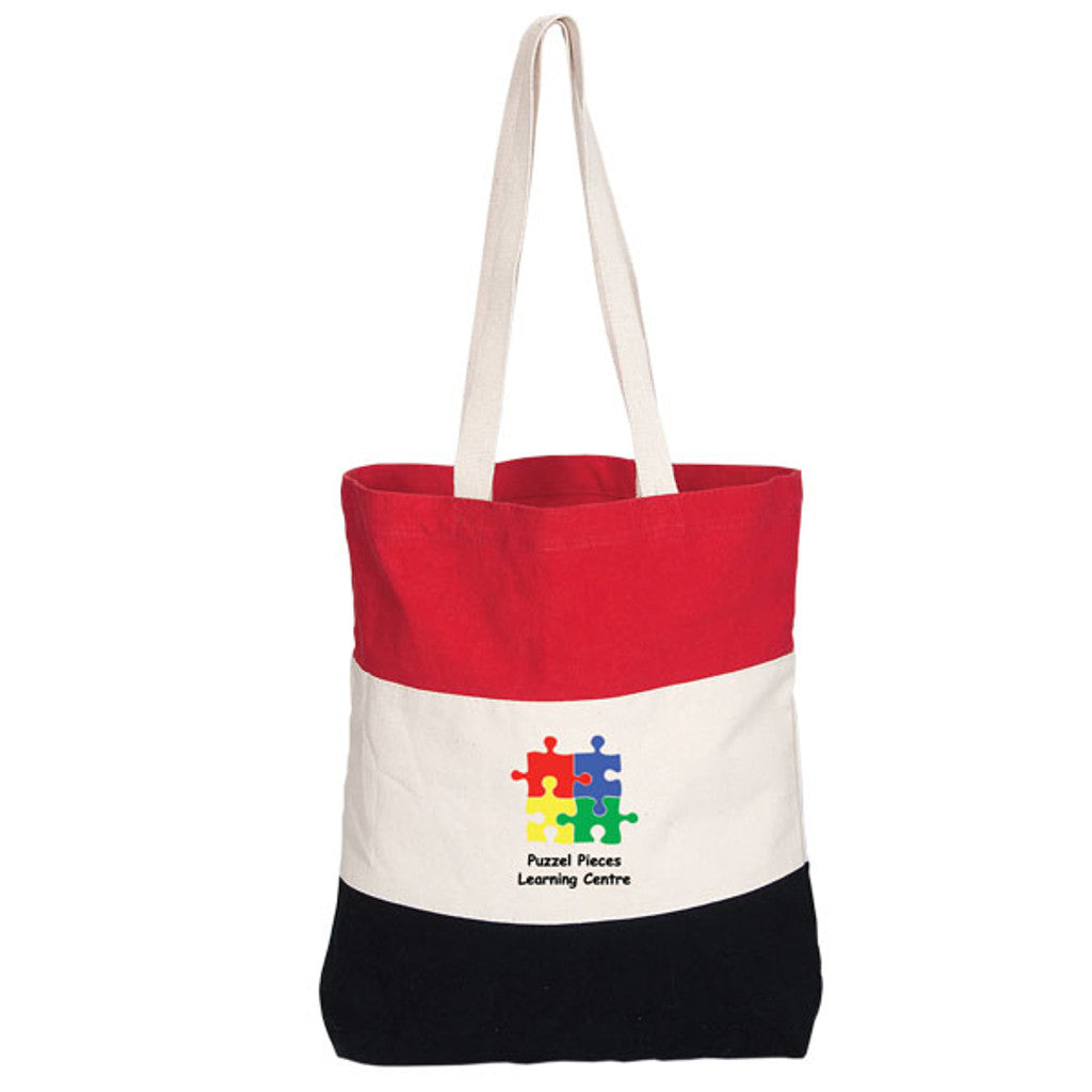 Tri-Colour Cotton Tote