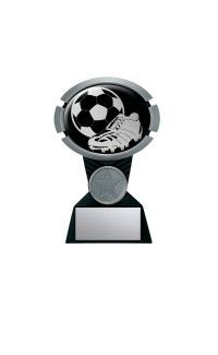 Impact Soccer Trophy, Gold/Black And Silver/Black