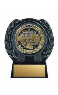 4" Soccer Iron Series Medal with Stand