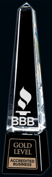 Optic Crystal Accolade Award