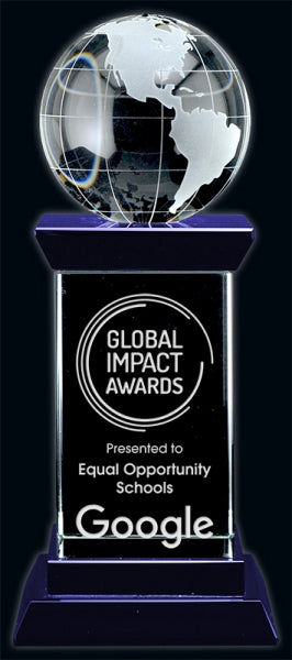 Optic Crystal Diplomat Globe Award