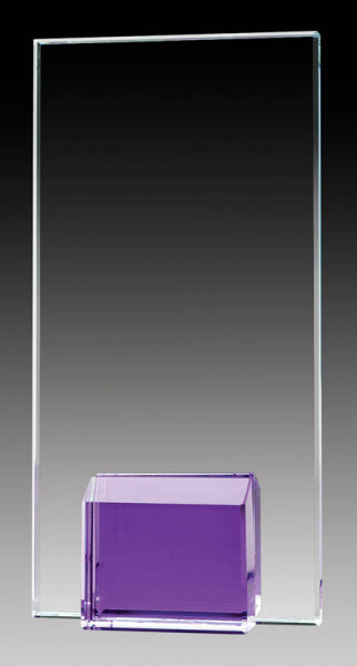 Gemstone Series Glass Award Violet