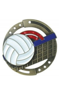 Volleyball Colour Enamel Medel