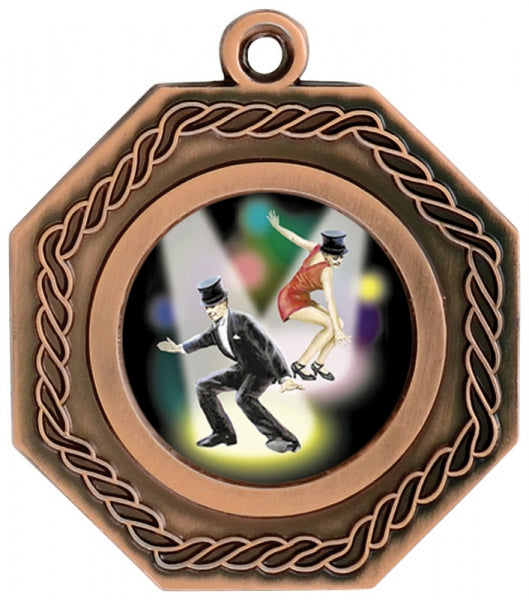 1¾" Custom Hex Medal