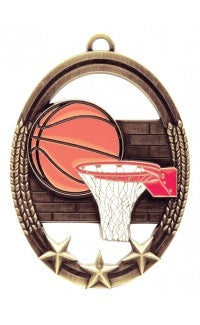 Tri Star Basketball Medal