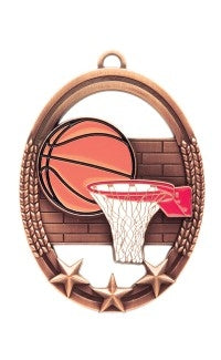 Tri Star Basketball Medal