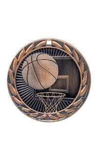 2" MEDAL IRON BASKETBALL