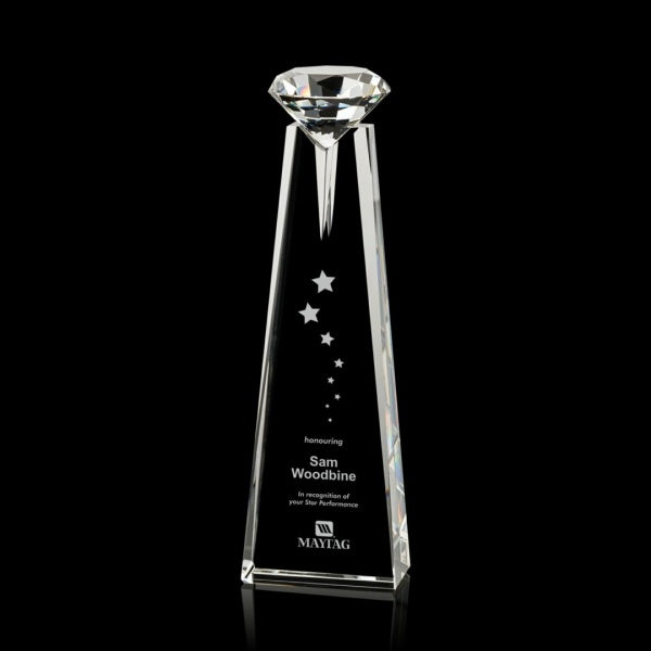 Alicia Gemstone Crystal Award - Diamond