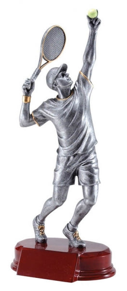 10½"  Classic Tennis Player Trophy Male and Female