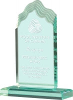 Jade Wave Acrylic Award